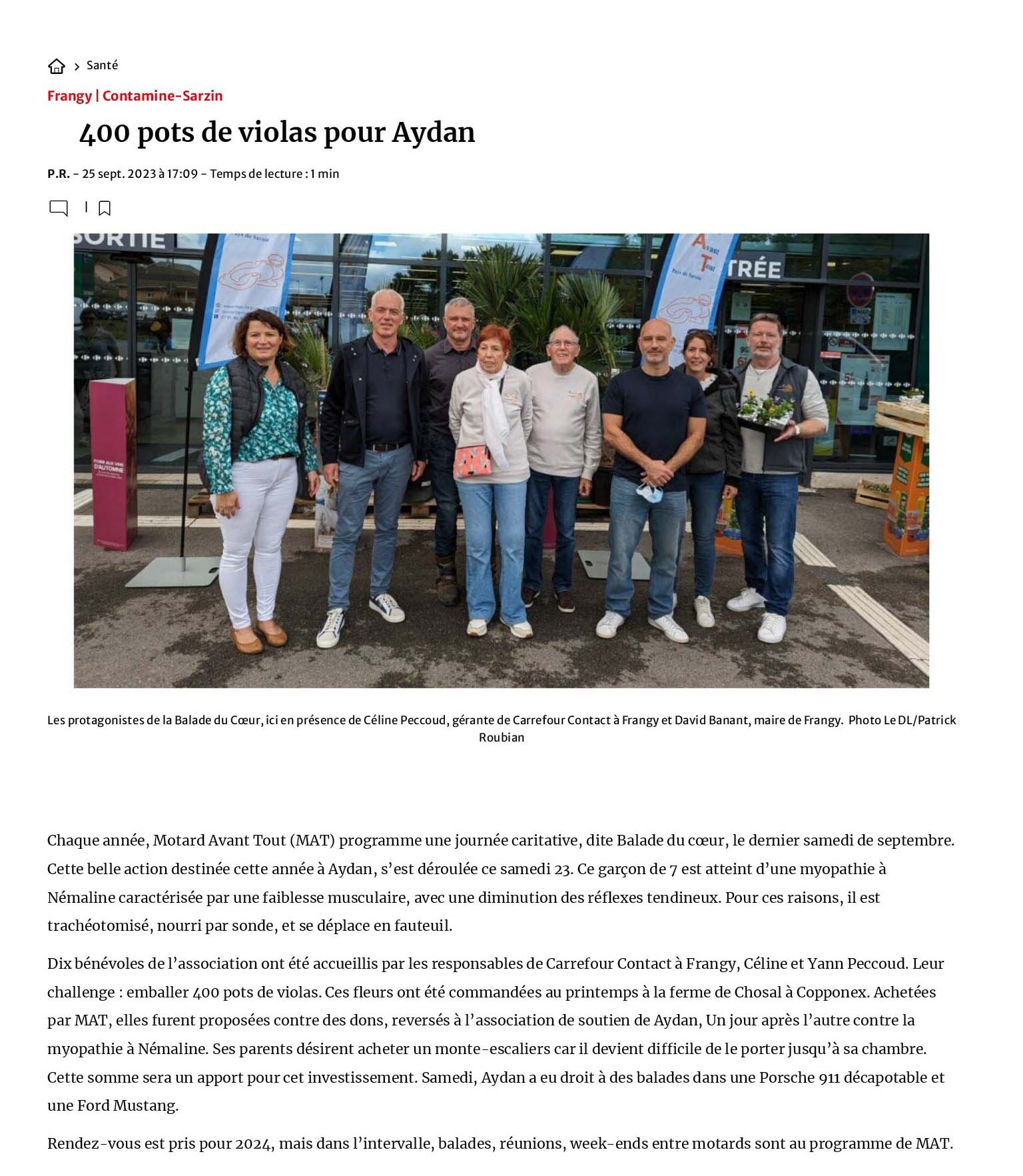 Article dans le DL